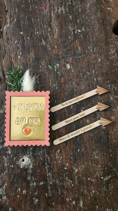 Cadeau de fin d'année - Timbres à messages - collection "en or" - Copie