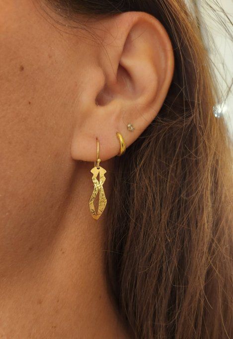 Boucles Reflets dorées inspirées des montagnes