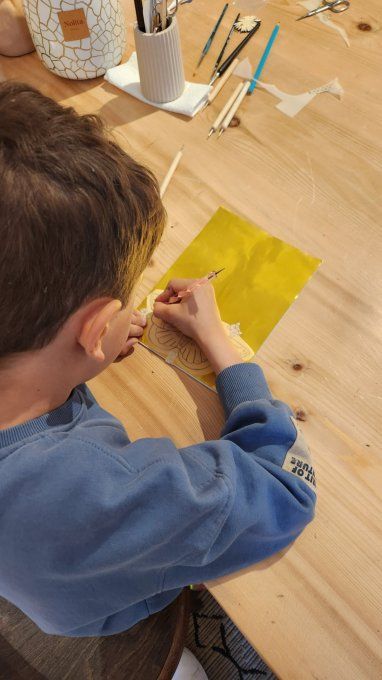 Atelier créatif enfant – Métal repoussé
